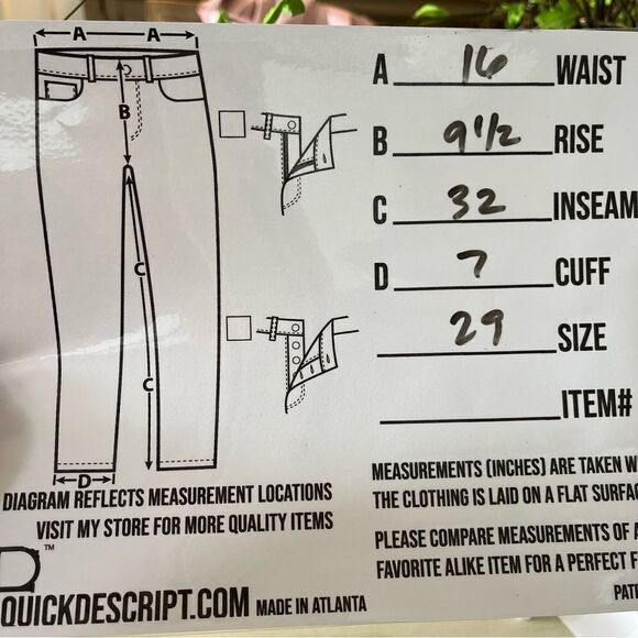 AG Tellis Deconstructed Modern Slim Fit Jeans with Stretch in Black Wash, 29 NWT - Picture 14 of 14